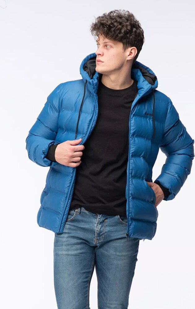 Męska kurtka zimowa puchowa pikowana z kapturem Hi-tec Diorro rozmiar XL