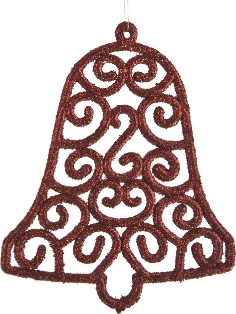 Witek Home 12x Ozdoba świąteczna czerwony dzwonek