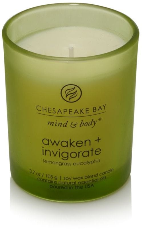 Chesapeake Bay Scented candle with wooden lid - Lemongrass Eucalyptus