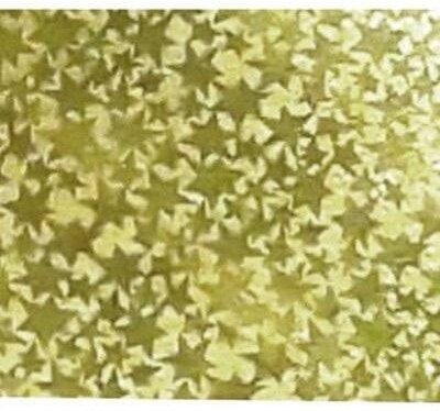 Penword Karton holograficzny złoty z gwiazdkami 25x35cm 5 ark