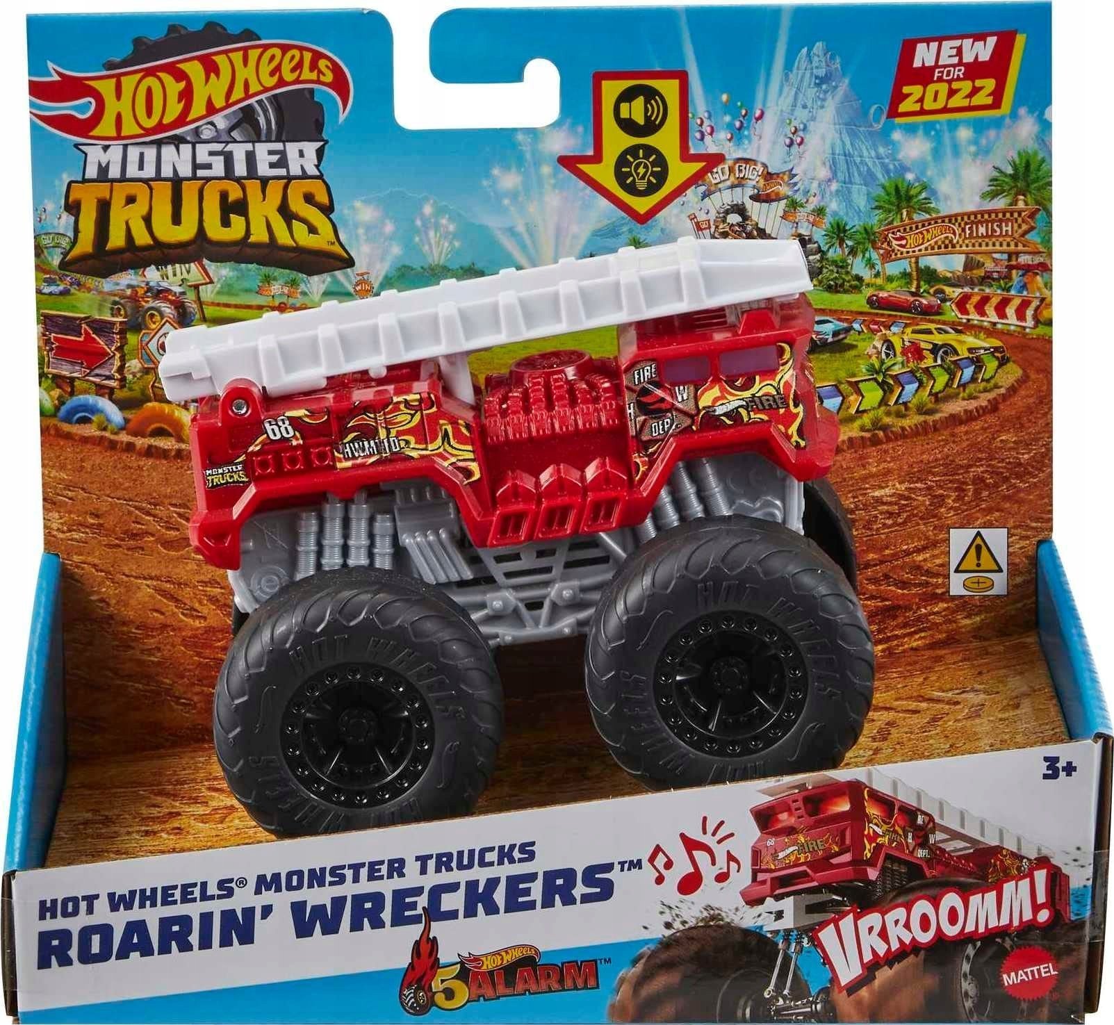 Mattel Hot Wheels Monster Trucks Roarin' Wreckers HDX65