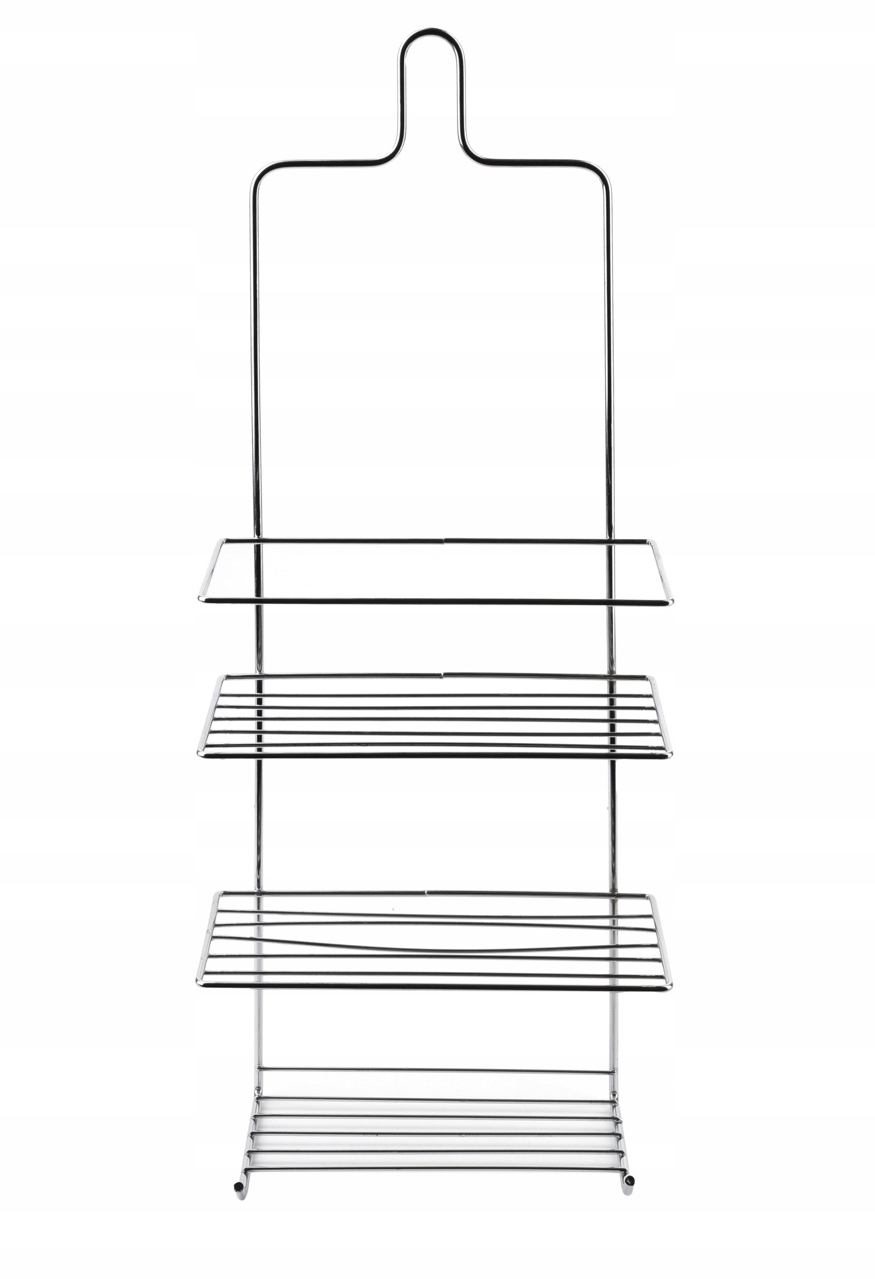 CARL SILVER Półka łazienkowa3 półki, 2 wieszaki 18,5x10x47,5cm