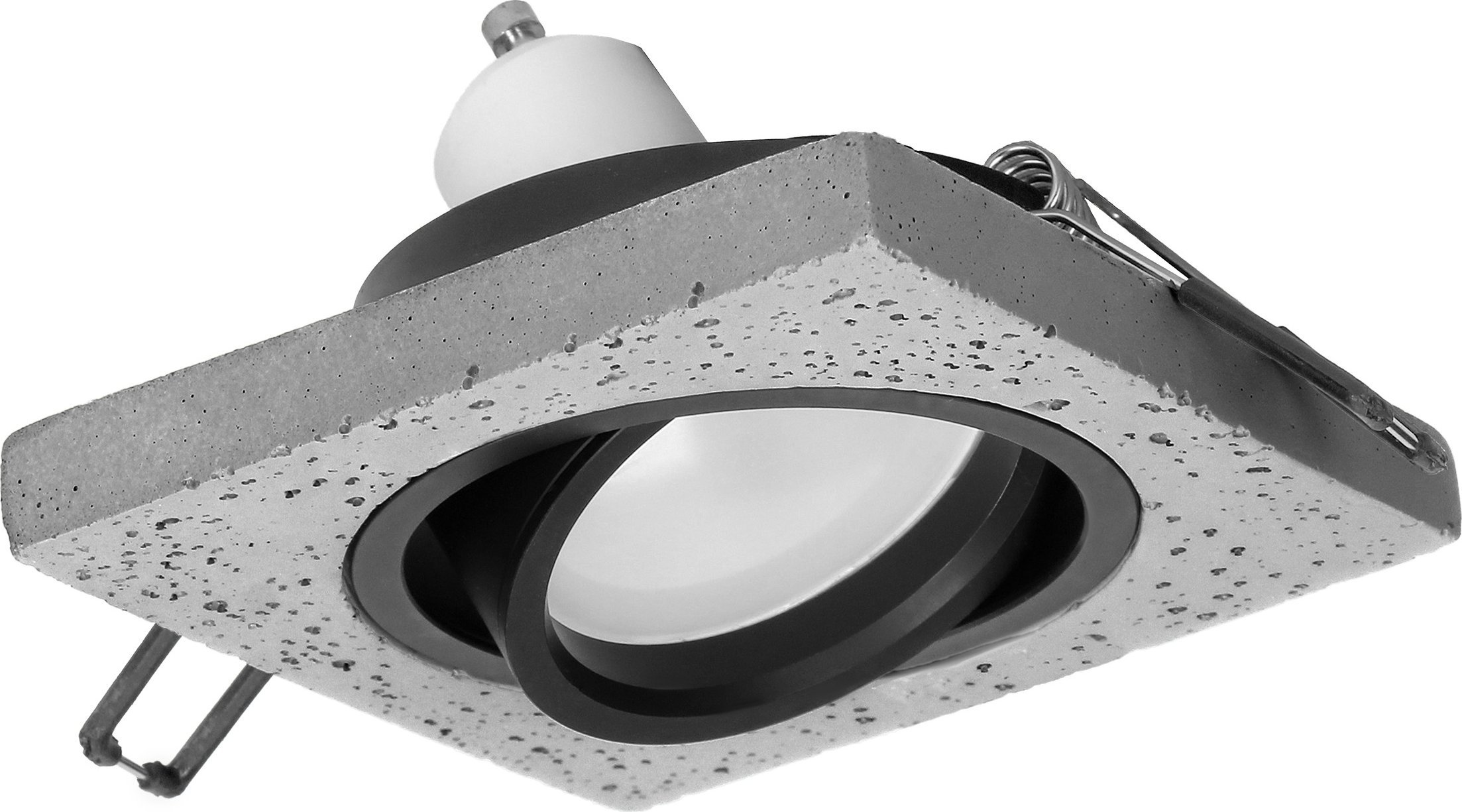 Orno HALISI SM ramka dekoracyjna oprawy punktowej, kwadratowa, ruchoma, czarna, MR16/GU10 max 50W