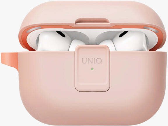 Uniq Etui Clyde Lock Case do Apple AirPods Pro 2 pudrowo-różowy-różowy/light pink-crepe pink
