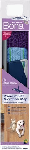 Bona CA102085 mop Suchy i Mokry Mikrofibra Niebieski