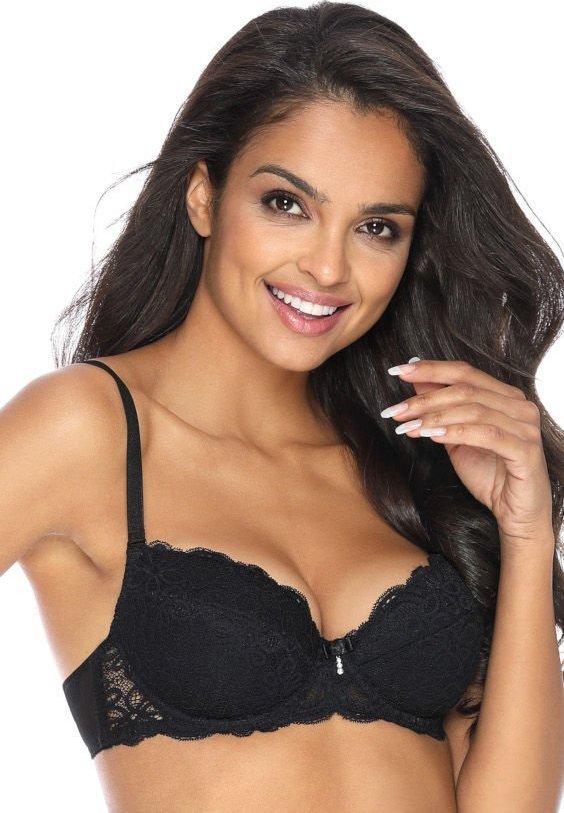 MAT Lingerie Biustonosz push-up czarny Jackie M-0168/11/1 70C
