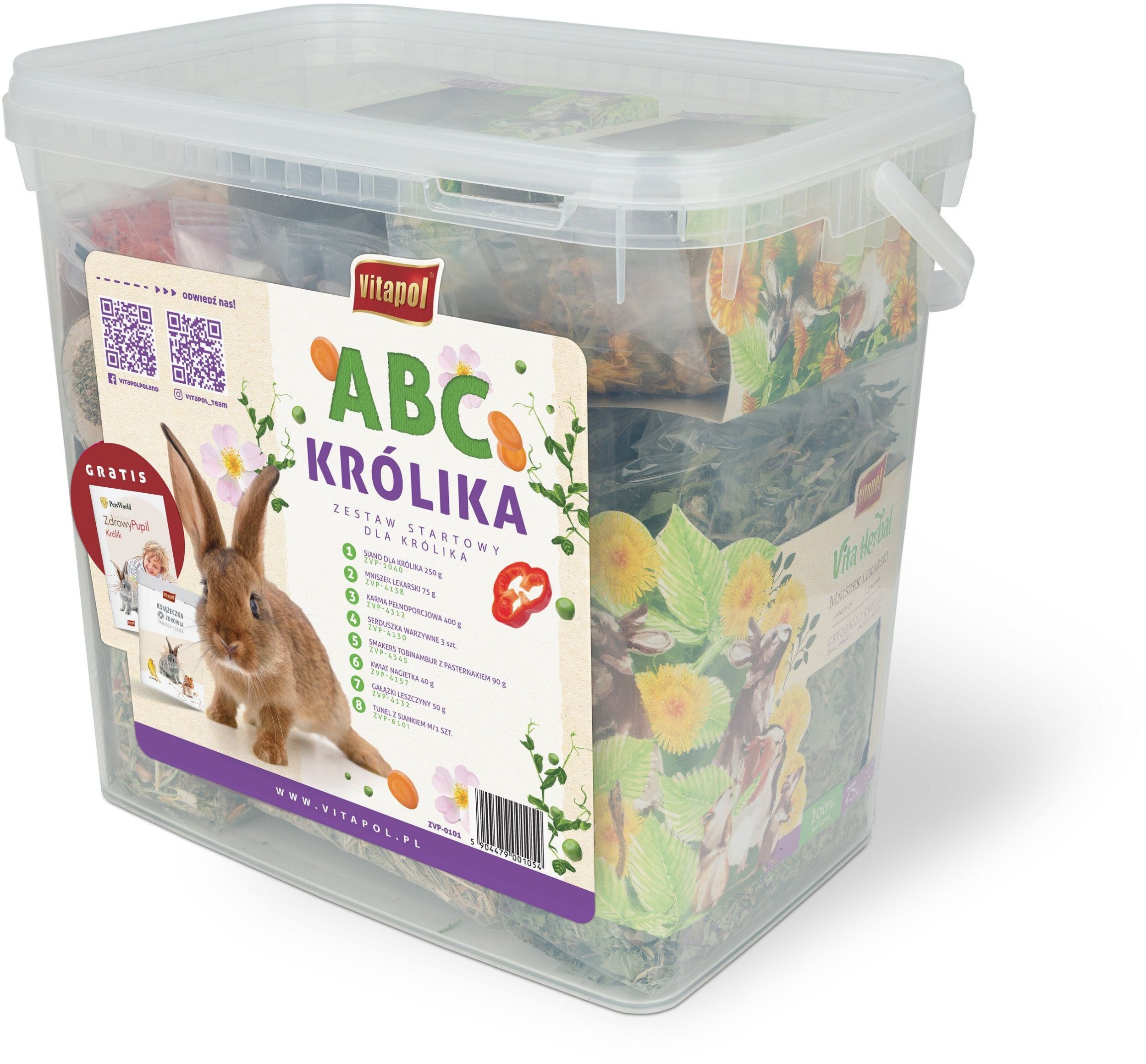 Zestaw startowy dla królika w wiaderku (1040, 4138, 4312, 4130, 4345, 4157, 4132,6101)