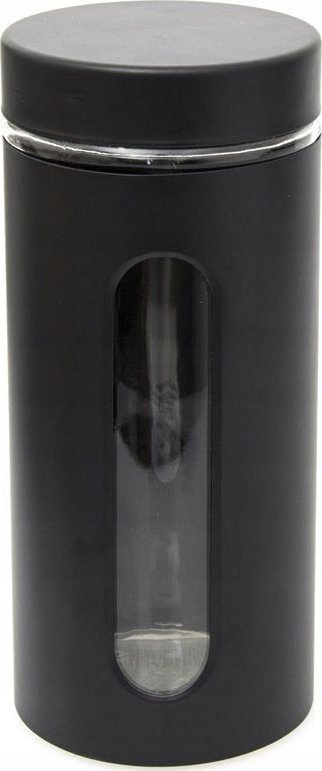 Odelo Słoik szklany JORIS czarny/z pokrywą 1200ml ODELO