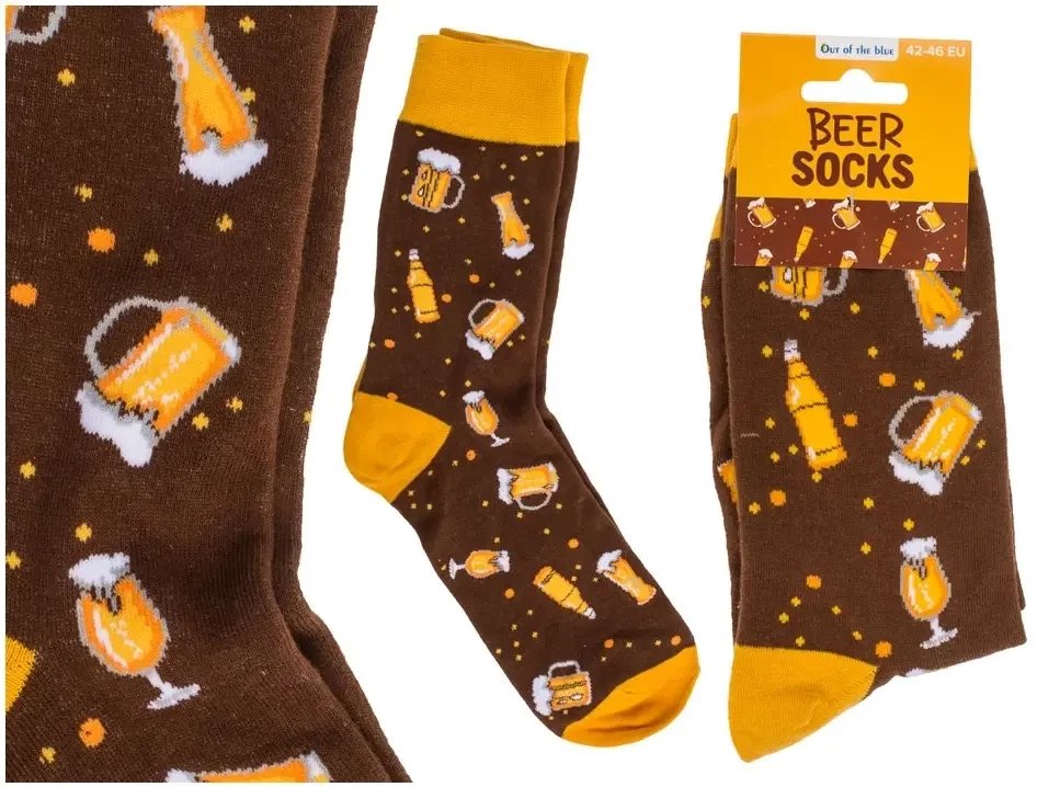 Skarpetki Męskie Piwo - Zabawny Prezent dla Chłopaka - rozmiar 42-46