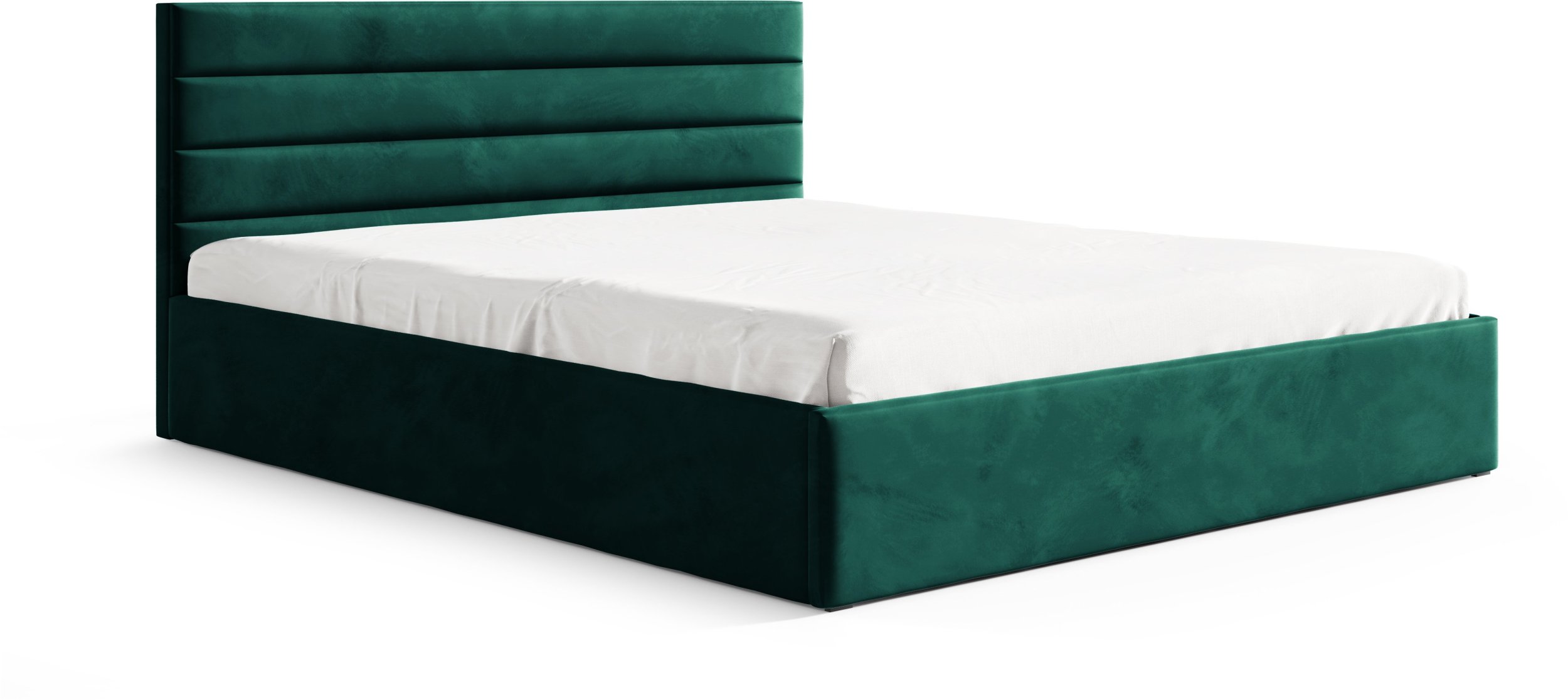 Łóżko BELLA II 90x200 POJEMNIK+METALOWY STELAŻ riviera 38