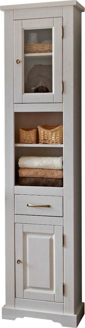 Comad Szafka łazienkowa ROMANTIC 45 cm biała słupek COMAD