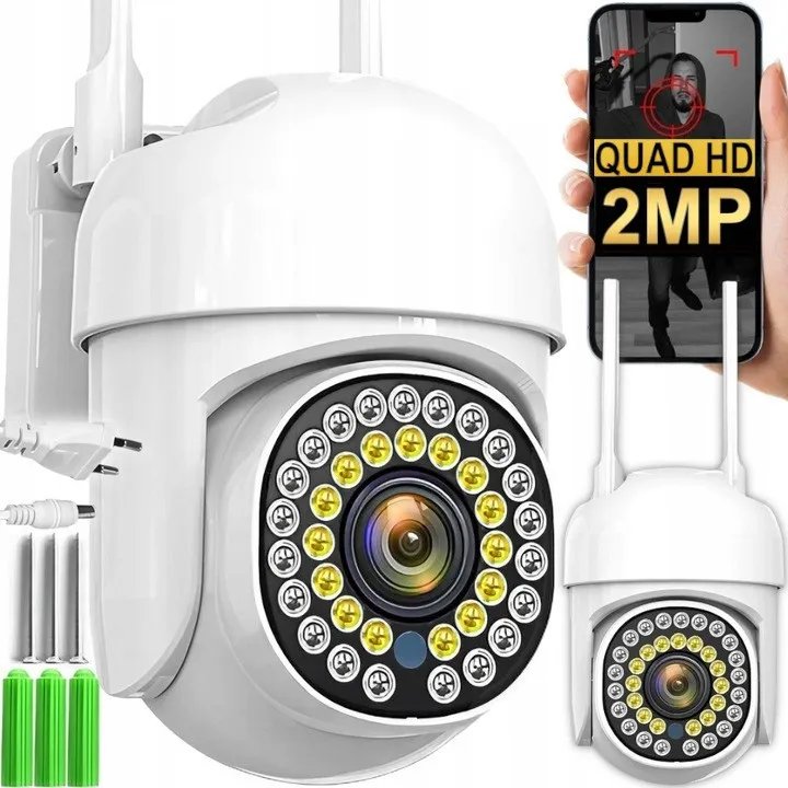 KAMERA WIFI IP SMART ZEWNĘTRZNA OBROTOWA FULL HD 2MP 1080p ZOOM 4x DETEKCJA