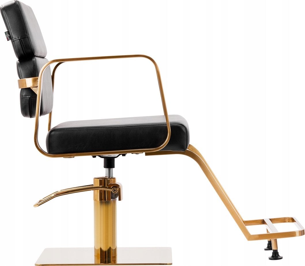 Activeshop Gabbiano fotel fryzjerski Porto złoto czarny