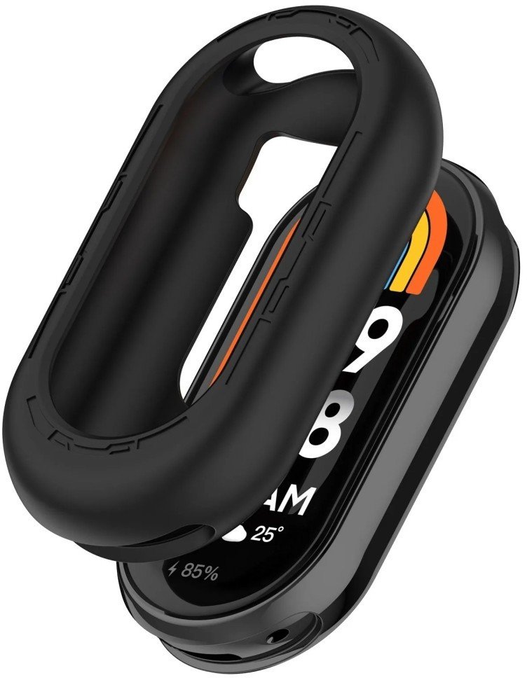 SILIKONOWE ETUI DO XIAOMI MI BAND 8 / 9 CZARNE