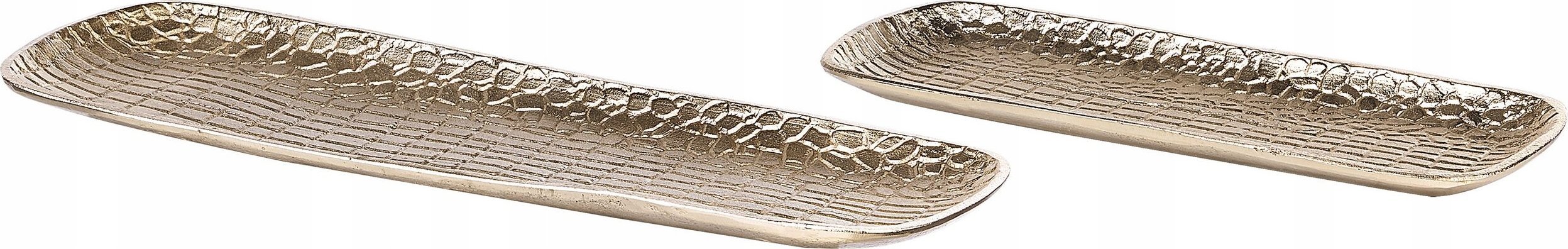 Beliani Zestaw 2 pater dekoracyjnych złoty BRANTAS