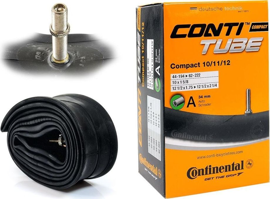 Continental Dętka Continental Compact 10/11/12'' x 1,75'' - 2,5'' wentyl auto 34 mm uniwersalny