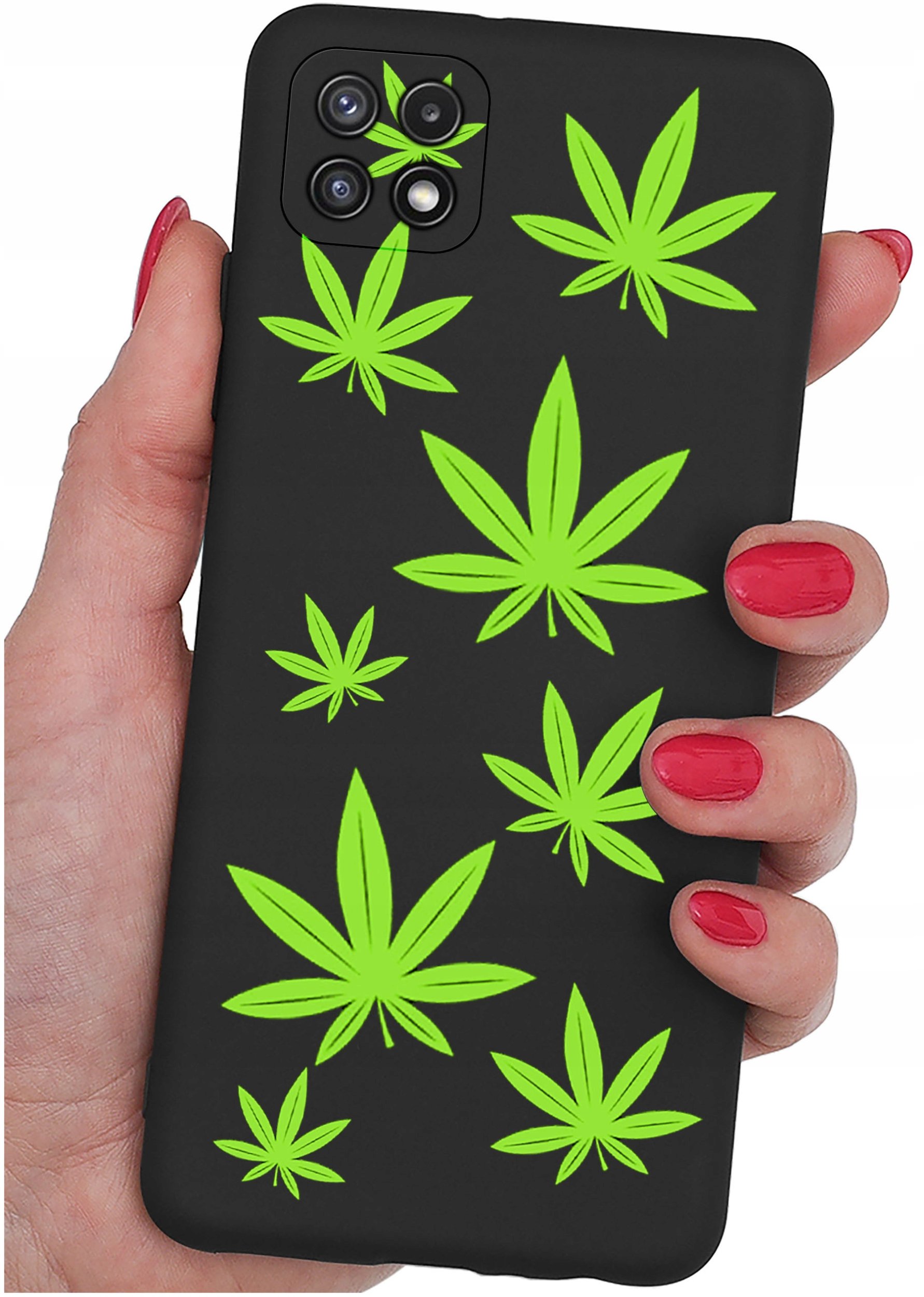 Etui do Samsung A22 5G WZORY |SILIKONOWE MATT CASE + SZKŁO 9H