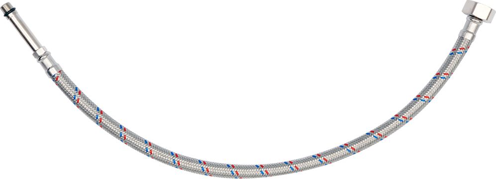 Wężyk przyłączeniowy Fala do baterii końcówka długa 1/2" x M10 (71848)