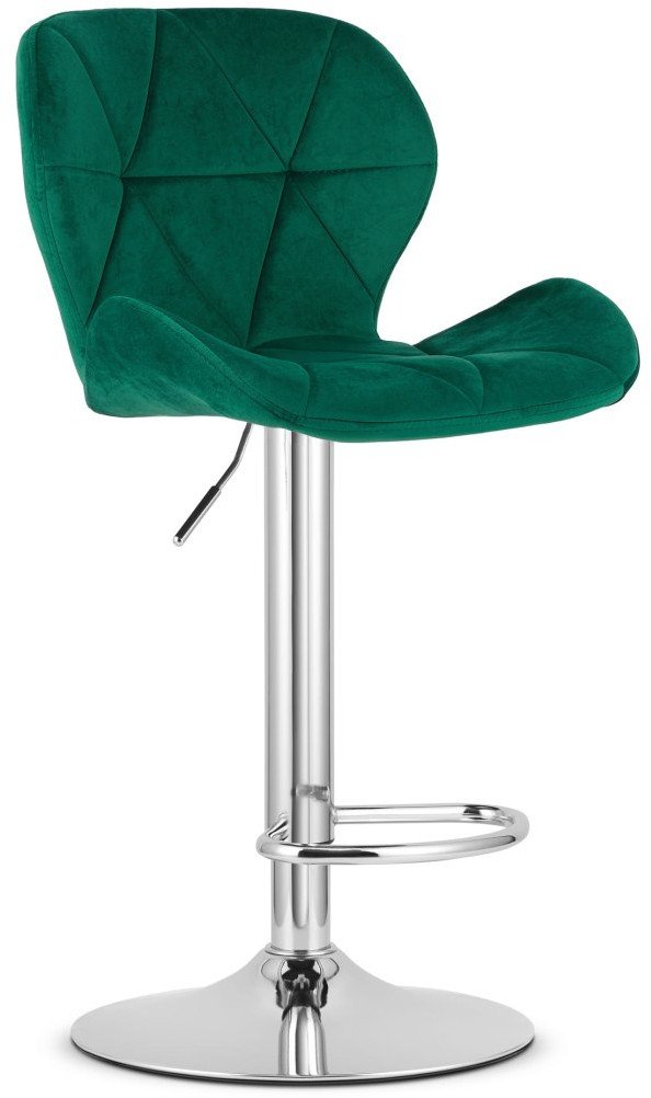 Hoker WEST - aksamit zieleń / baza chrom