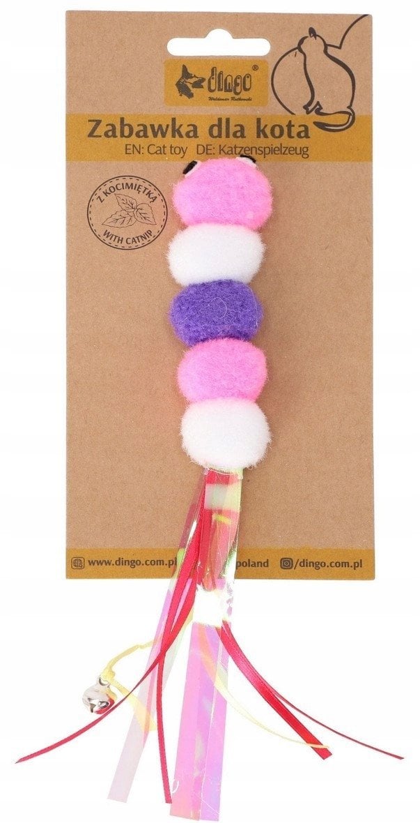 DINGO ZABAWKA DLA KOTA GĄSIENICA CATERPILLAR 10cm