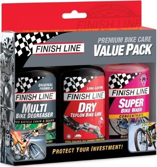 Finish Line Zestaw Premium Bike 3x120ml (olej, odłuszczacz, środek do mycia) uniwersalny