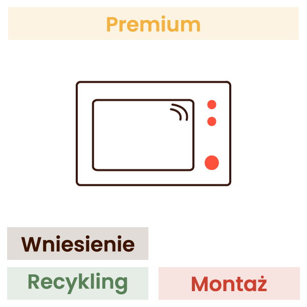 Montaż kuchenki mikrofalowej w zabudowie KOMFORT