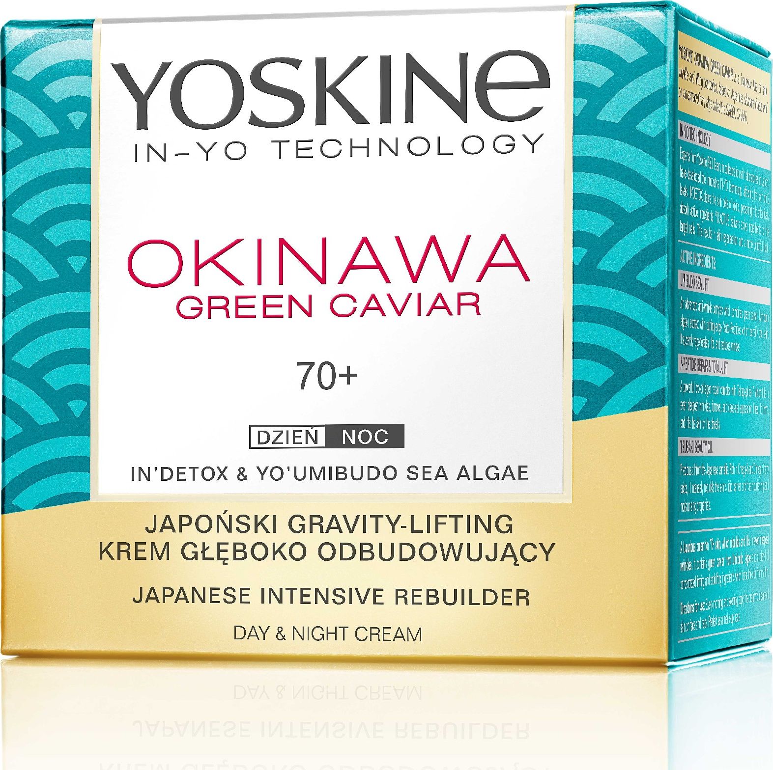 Yoskine Krem do twarzy Okinawa Green Caviar 70+ odbudowujący 50ml