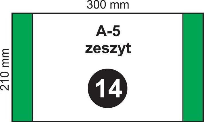 Folplast Okładka na zeszyt A5 NR 14 (20szt)