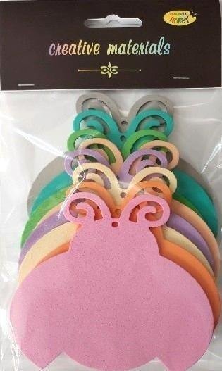 Biedronki z pianki 10,5x9cm 8szt