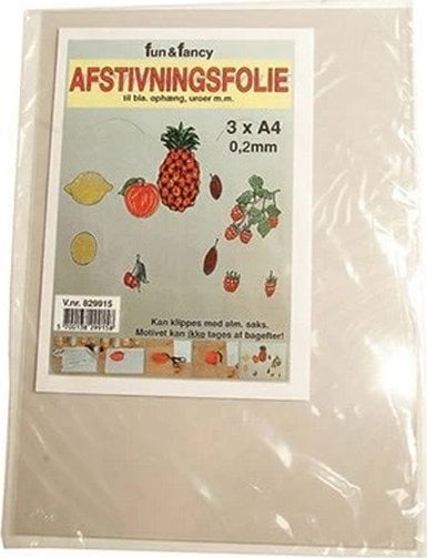 Usorteret Fun & Fancy afstivningsfolie 0,2mm A4 3stk