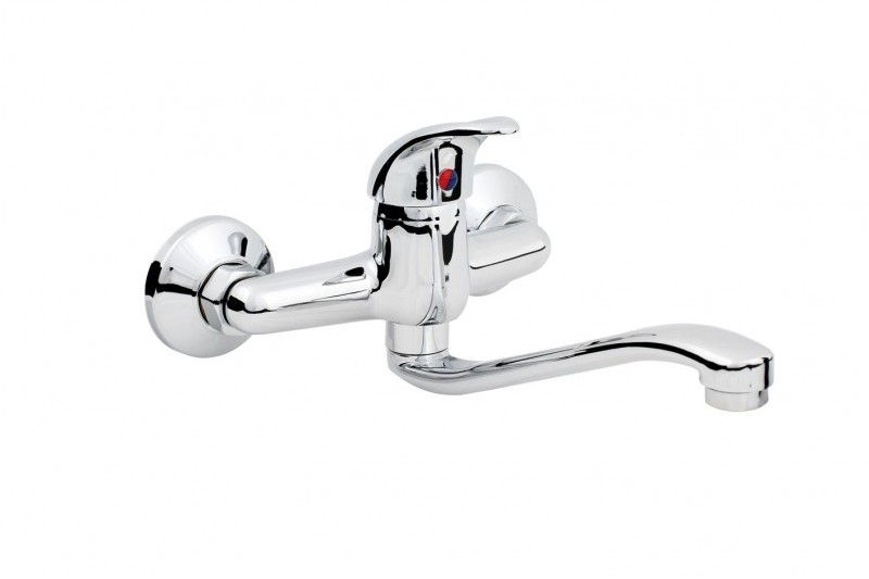 Bateria kuchenna Hydroland Jowisz ścienna chrom (B384)