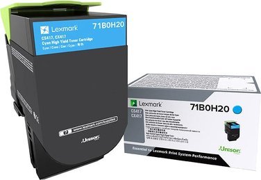 Toner Lexmark 71B0H20 Cyan Oryginał (71B0H20)
