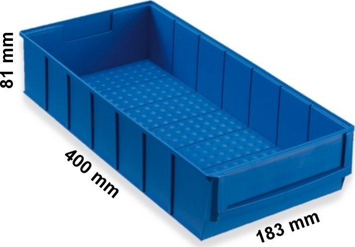 AllIT Pojemnik magazynowy niebieski- 400x180x80 mm