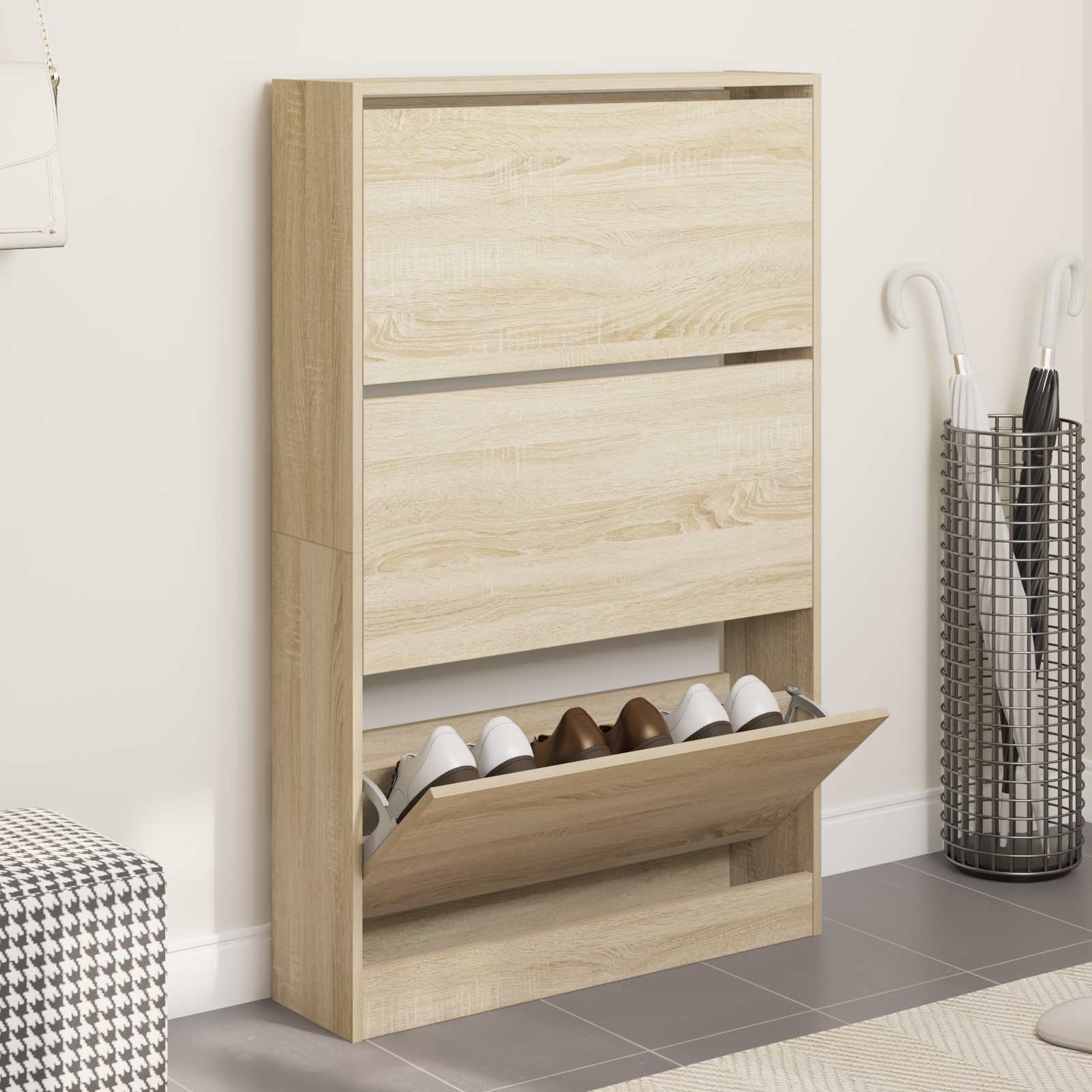 vidaXL Zawias do szuflady Flip 12 pcs Srebrny 235 x 155 x 30 mm Żelazo