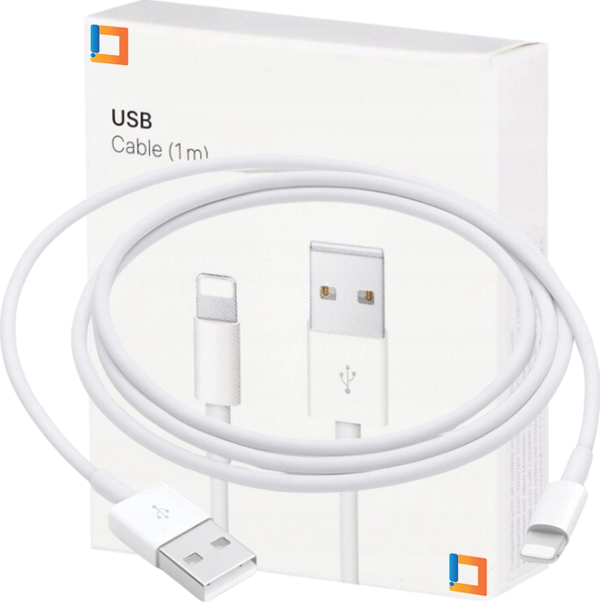 Kabel USB Co2 USB-A - Lightning 1 m Biały