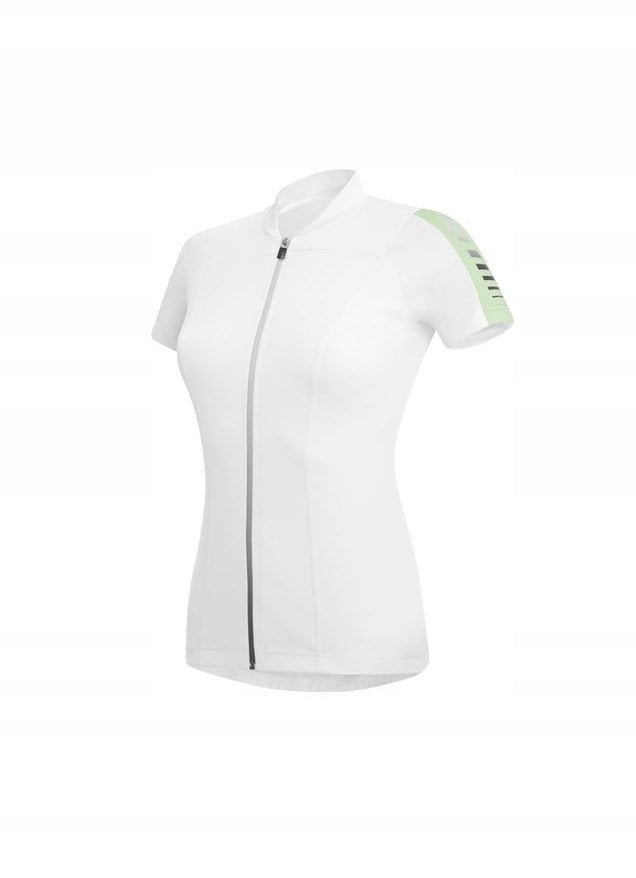 Damska koszulka rowerowa zeroRH+ Spirit WHITE - PASTEL GREEN - L