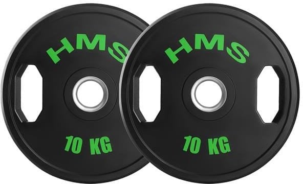 TOG10 2 x 10 KG TALERZ OLIMPIJSKI OGUMOWANY 2 x 10 KG HMS