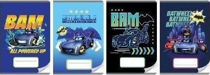 Zeszyt A5/16K kolorowe trzy linie Batman (20szt)