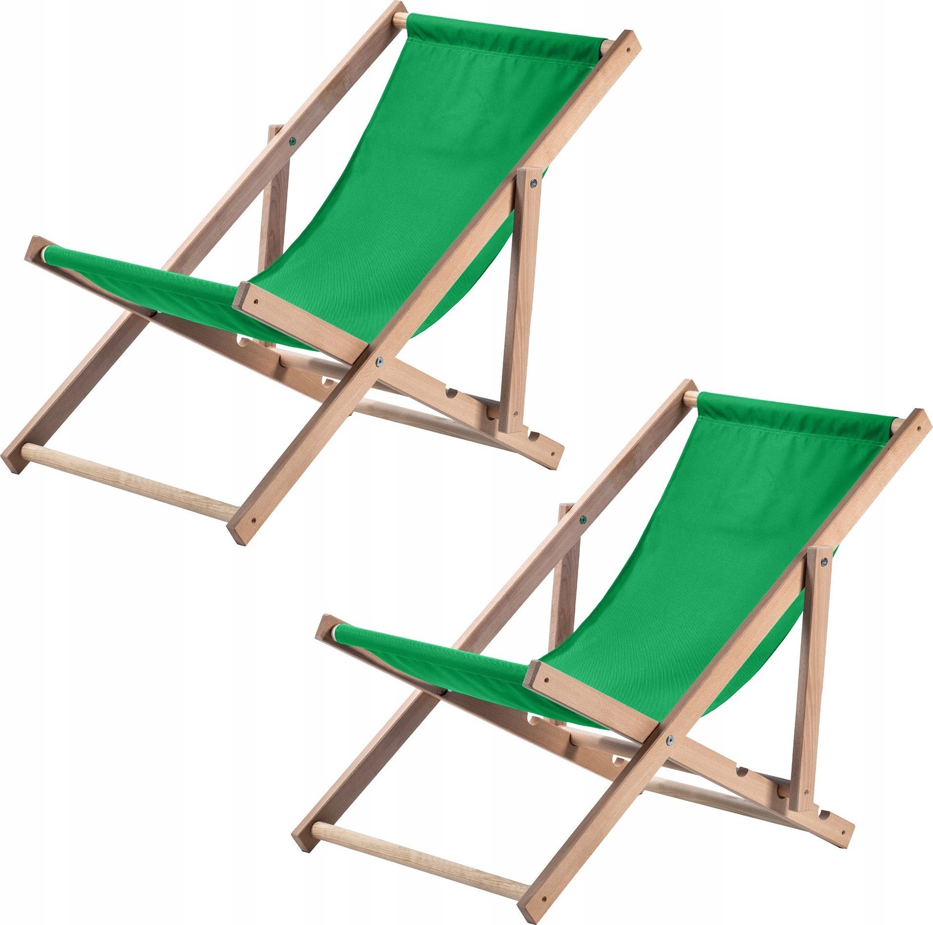 Kadax KADAX Leżak Drewniany Plażowy Składany Leżaki 2szt