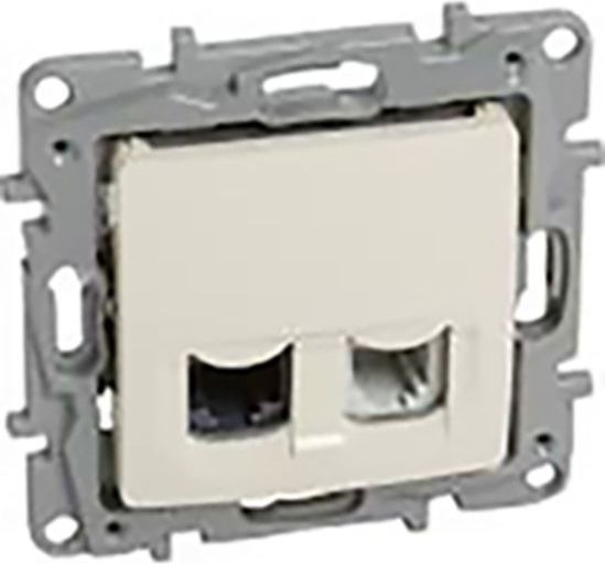 Legrand NILOE Gniazdo teleinformatyczne RJ11+ RJ45 kat.5 UTP kremowe (764670)