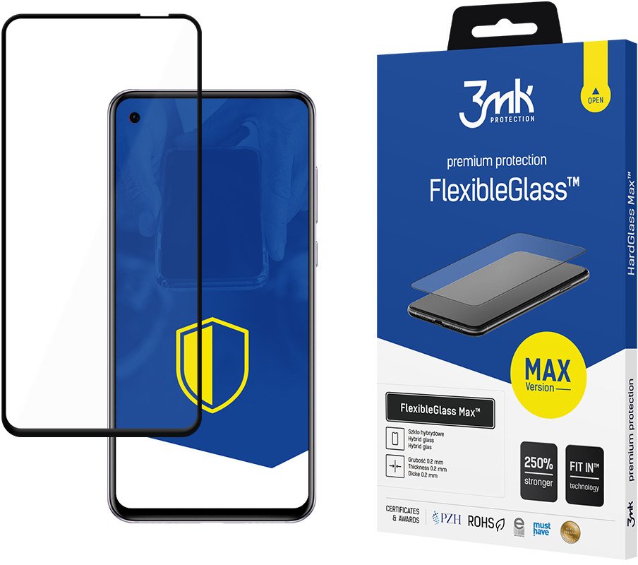 HUAWEI NOVA 4 - 3MK FLEXIBLEGLASS MAX BLACK