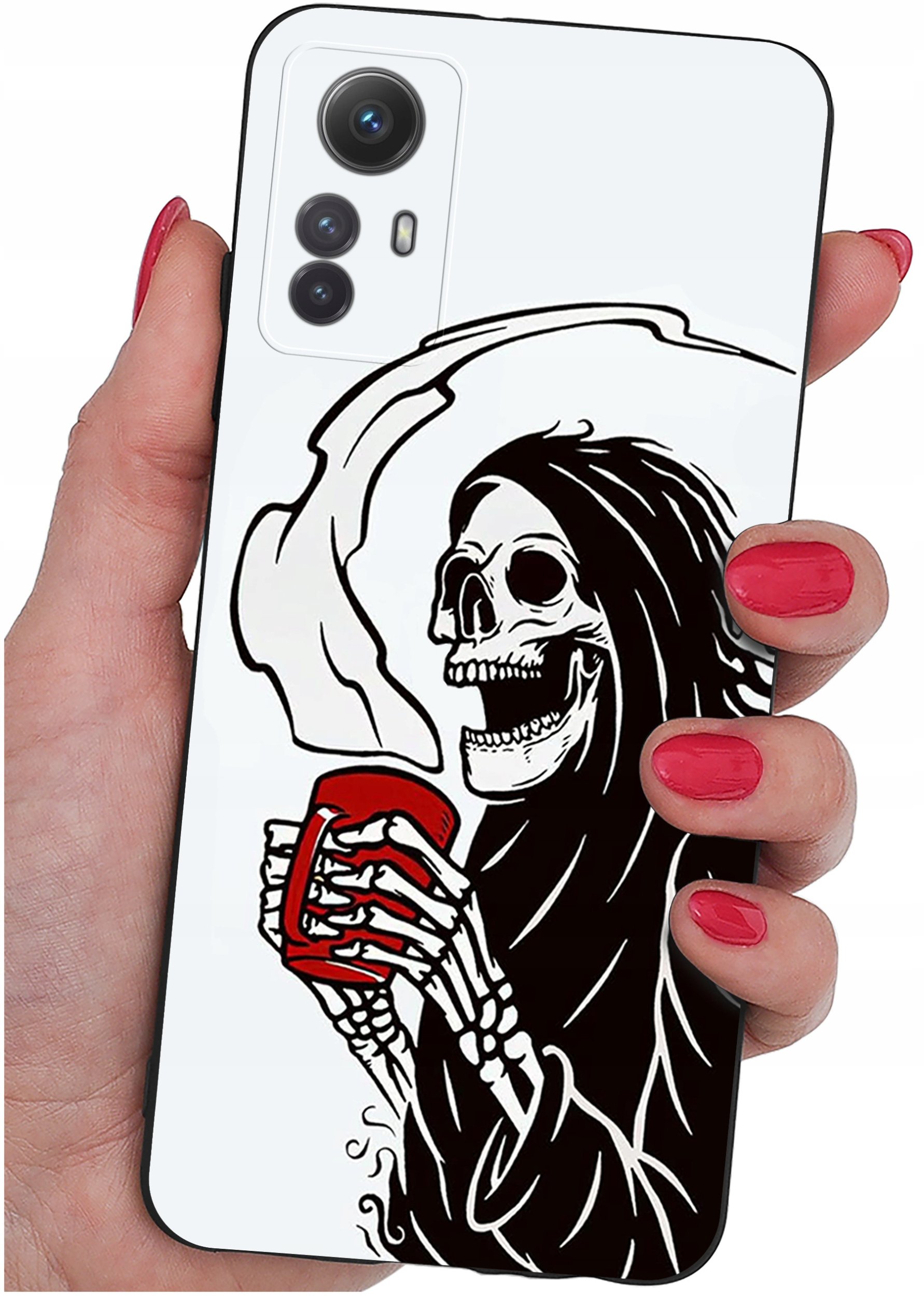 ETUI do Xiaomi Redmi Note 12S | WZORY | SILIKONOWE MATT CASE + SZKŁO 9H