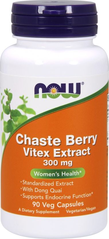 NOW Foods NOW Foods - Chaste Berry Vitex Extract, 300mg, 90 vkaps