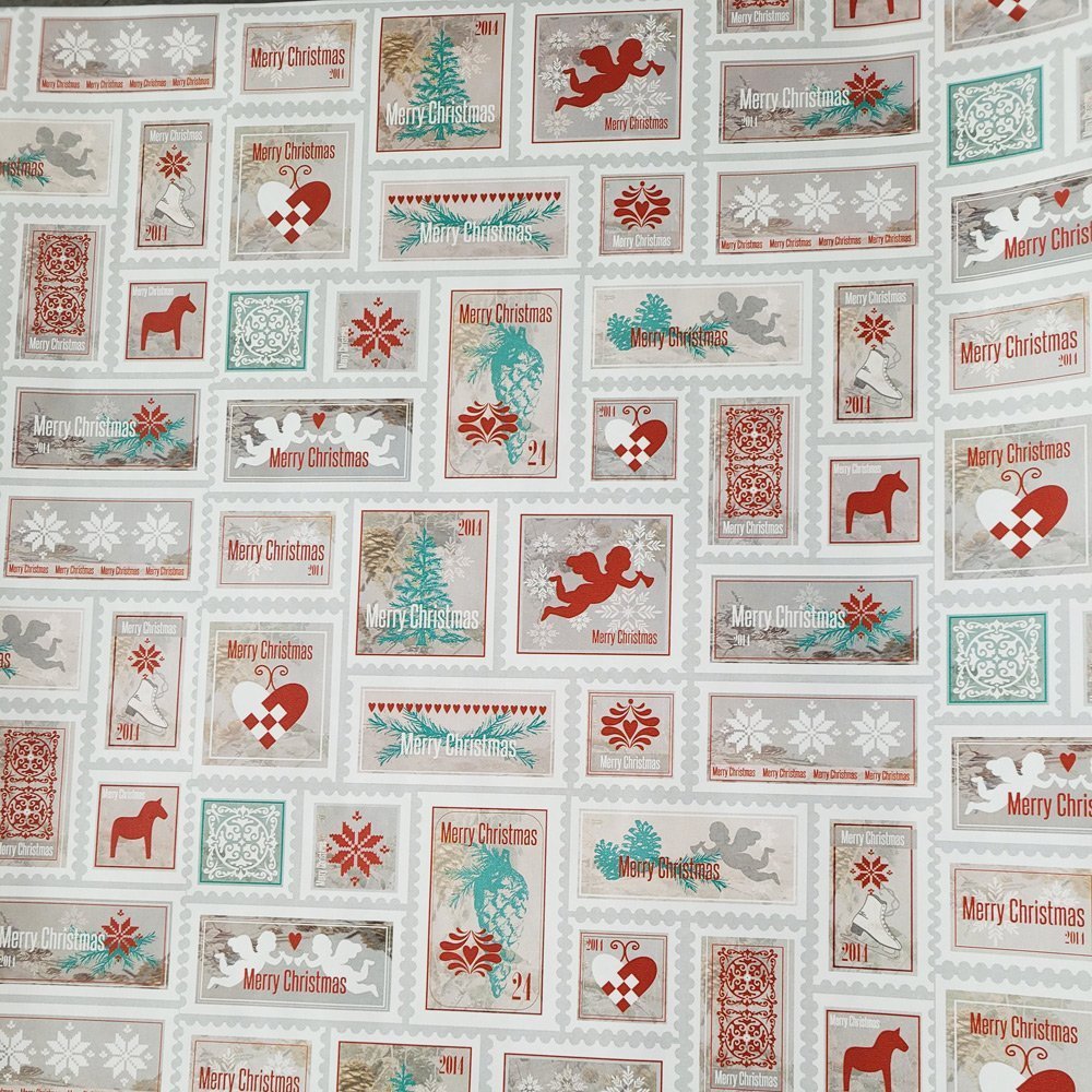 Papier świąteczny bialy do pakowania 57cmx2m 2m232