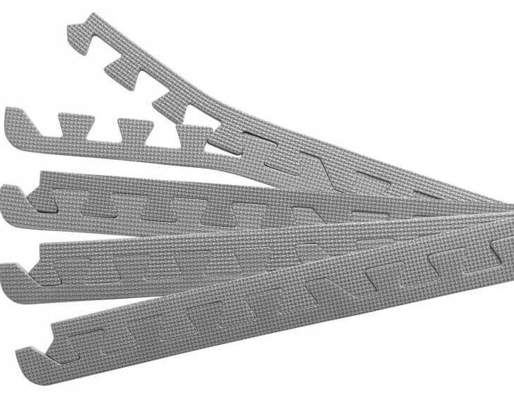 Gorilla Sports Krawędzie do mat ochronnych szare 8 sztuk