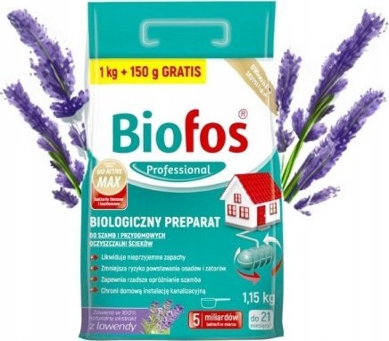 Bros Preparat do szamb i oczyszczalni ścieków 1kg + 150g