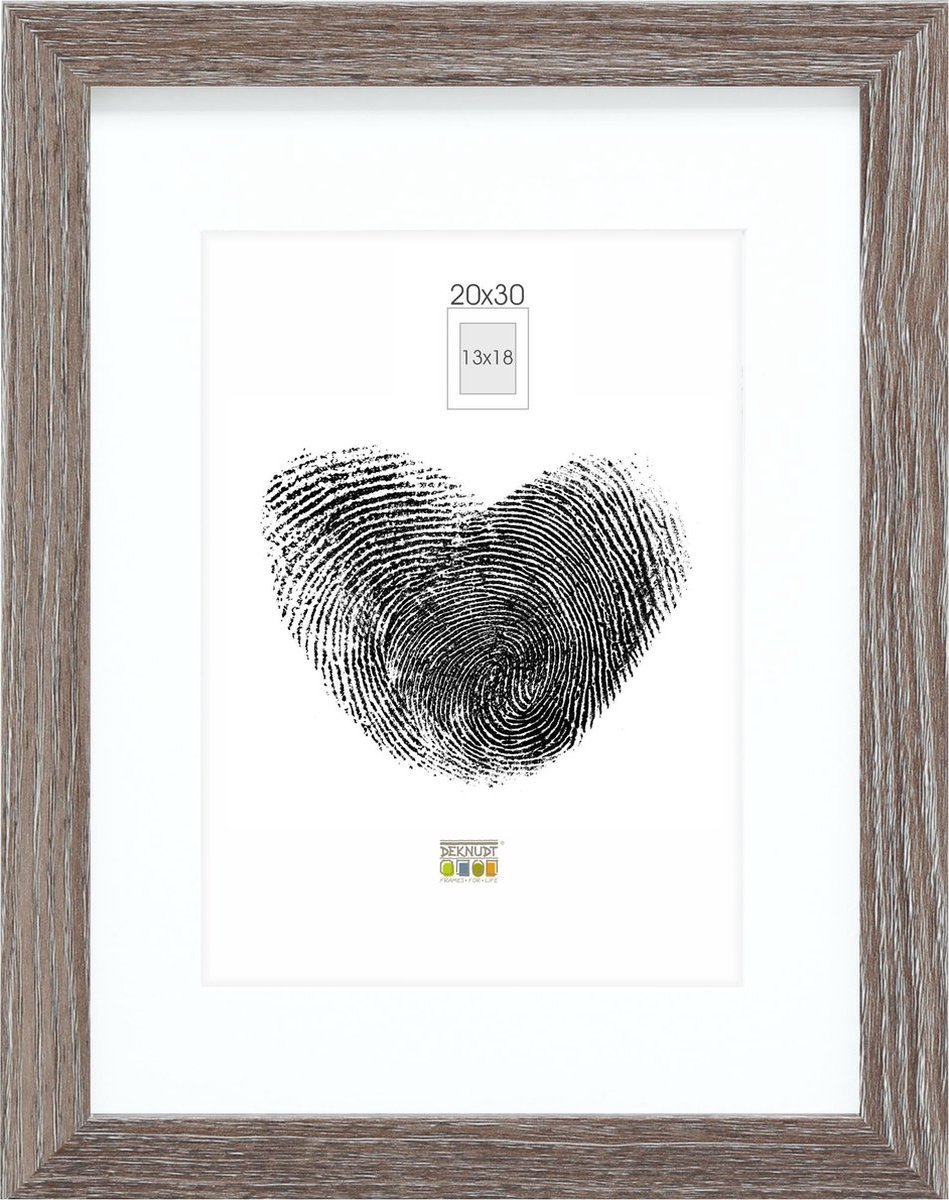 Ramka Deknudt Deknudt S66KH3 P1 20x30 Wood grey oak w. Passepartout
