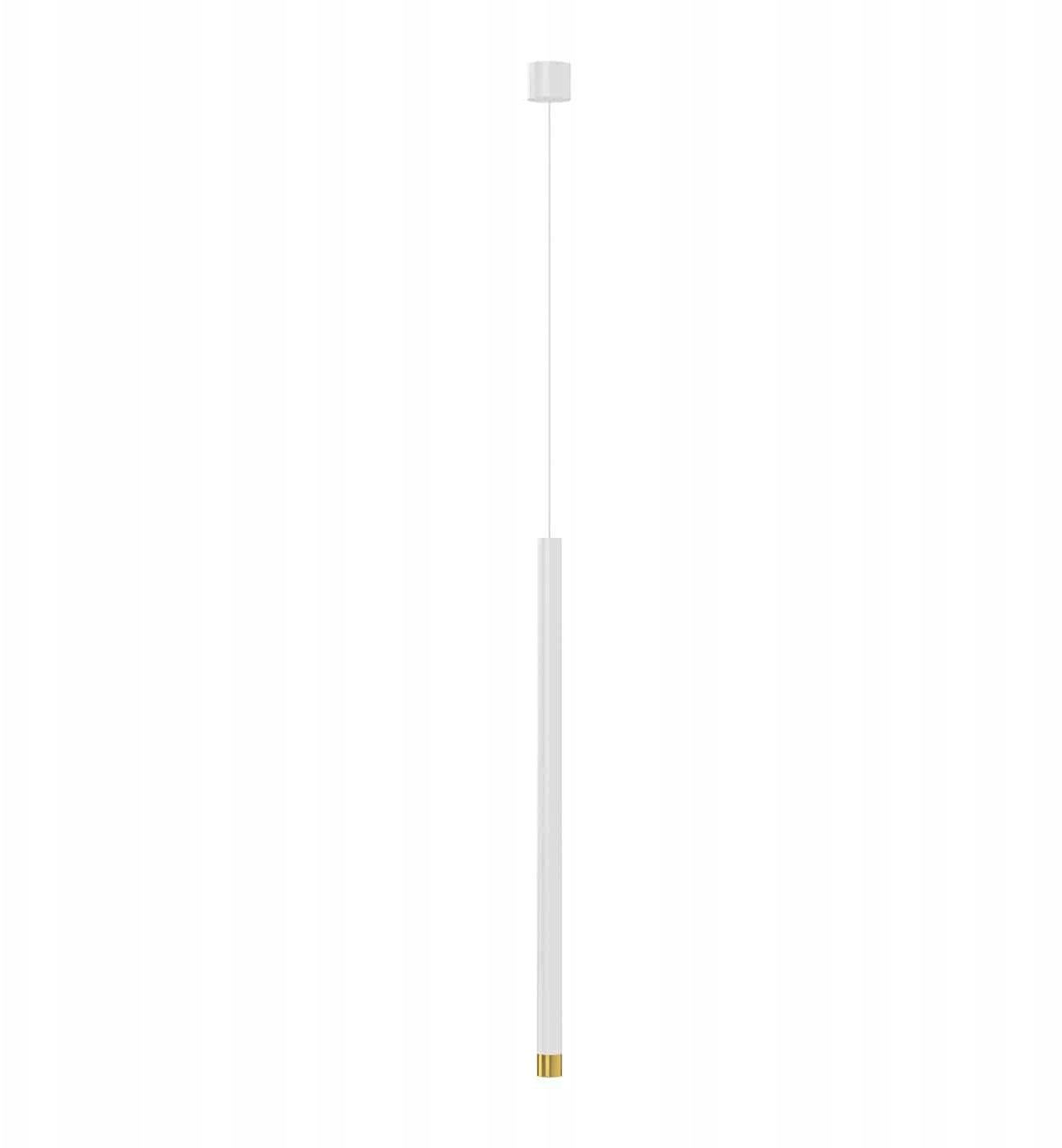 Biało złoty zwis nad blat Q I wisząca tuba do przedpokoju