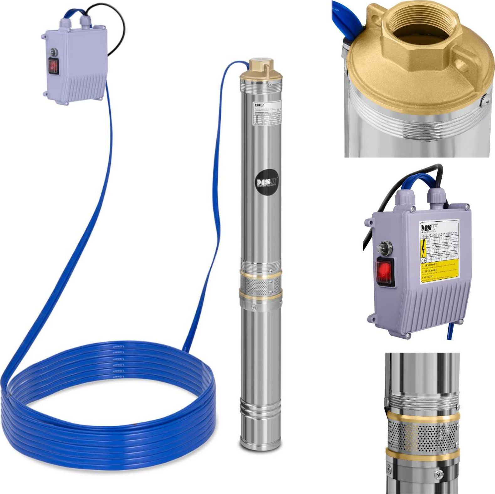 MSW Pompa głębinowa do studni głębinowej 6000 L/h (385667)