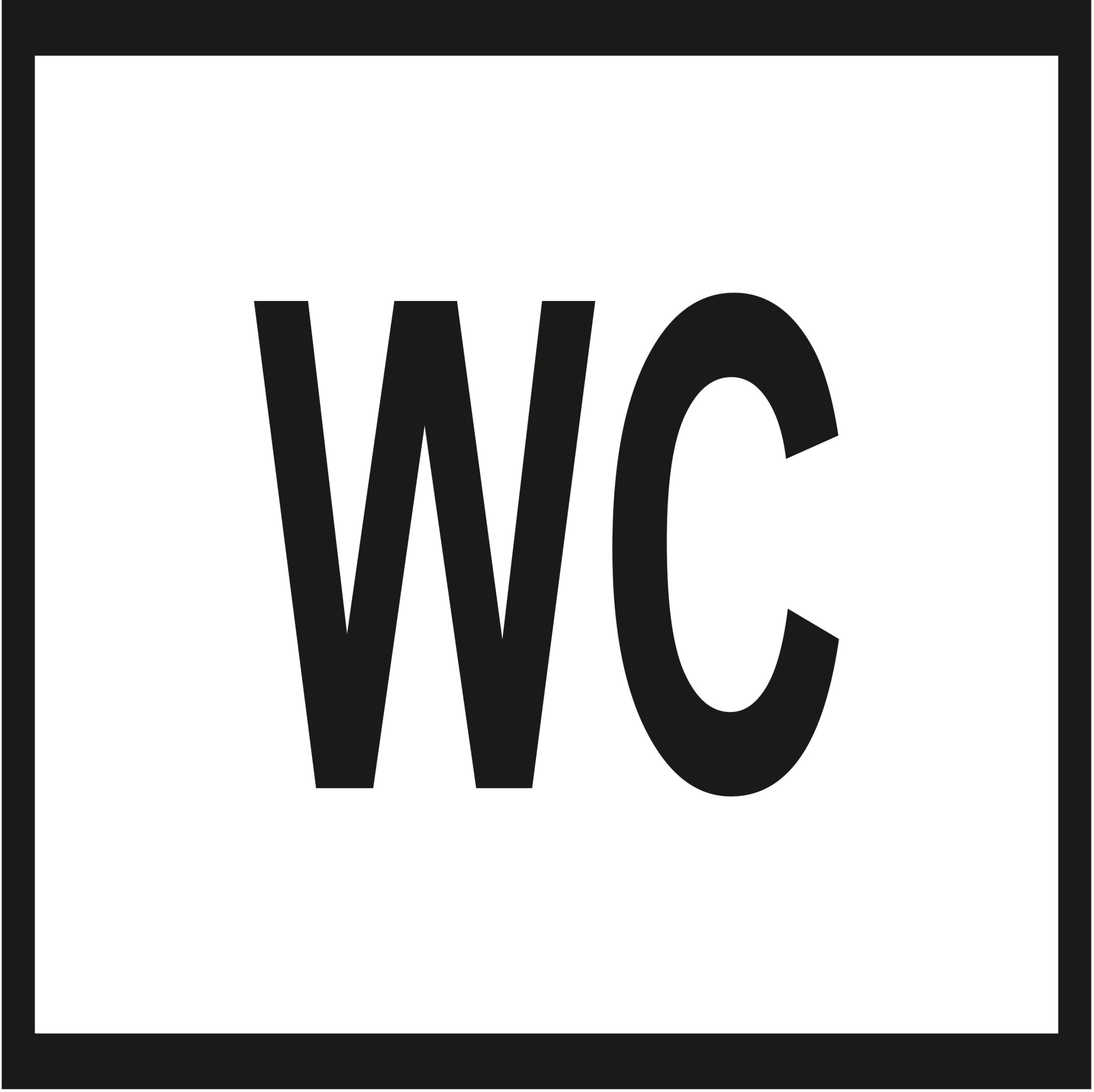 STICKER WC 120X120MM